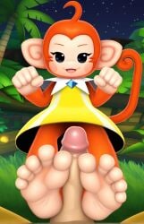 ai_generated feet female foot_fetish foot_play footjob happy palette palette_(super_monkey_ball) pawjob paws paws_on_penis penis pov sega super_monkey_ball toes uncensored
