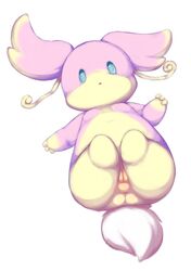 anus ass audino bluescape735 breasts female looking_at_viewer lying navel nintendo on_back pokemon pussy small_breasts solo video_games