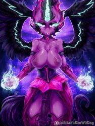 1girls 2016 alicorn animal_genitalia animal_penis anthro areola balls big_breasts breasts chest_tuft dark_persona dickgirl dimwitdog equestria_girls equine equine_penis feathered_wings feathers friendship_is_magic futa_only futanari gloves glowing glowing_eyes hair half-closed_eyes hasbro hi_res horn horsecock intersex looking_at_viewer magic mammal midnight_sparkle multicolored_hair my_little_pony nipples patreon penis sci-twi solo tuft twilight_sparkle_(mlp) wings