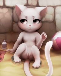 2019 3_toes 4_fingers against_surface against_wall anthro areola ball beach beach_ball biped blush breasts brick brick_wall brown_eyes charle_(fairy_tail) claws clitoris clothing darkmirage detailed_background digital_media_(artwork) domestic_cat eyelashes fairy_tail feet felid feline felis female finger_claws fingers food footwear front_view fruit fur genitals hi_res inflatable looking_away mammal nipples nude nude_anthro nude_female pink_areola pink_clitoris pink_nipples pink_nose pink_vulva plant sand sandals semi-anthro shoes sitting small_breasts snout solo tail toe_claws toes vulva wall_(structure) white_body white_ears white_fur white_tail