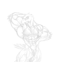 abs biceps breasts could_be_bigger eagle female gettar82 muscles muscular muscular_arms muscular_female muscular_legs muscular_thighs pecs