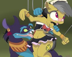 2016 ahuizotl_(mlp) anthro daring_do_(mlp) equine female fingering friendship_is_magic male mammal mistydash my_little_pony pegasus pussy straight_hair wings