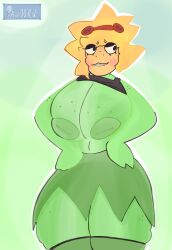 big_ass big_breasts big_breasts digital_drawing_(artwork) plant plant_girl plants_vs_zombies qaz00rn socks socks_(marking) solar_flare_(pvz)