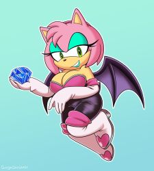 amy rose from sega by omegasunburst