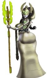 1girls dress fat_ass huge_ass hyper_ass monster_girl necron nightmare_waifu robe robot robot_girl solo solo_female solo_focus sunnysundown warhammer_(franchise) warhammer_40k wide_hips