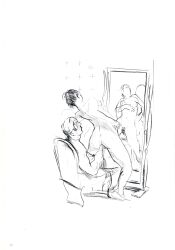 anal mirror reverse_cowgirl_position seated sketch tagme the_way_of_a_man_with_a_maid tom_sargent