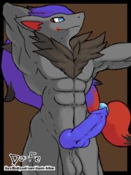 abs dante-feline knot male male_only muscular nintendo penis pokémon_(species) pokemon pokemon_(species) shiny_pokemon thick_penis video_games zoroark