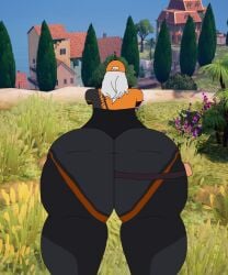 1girls athleisure_assassin big_ass big_butt black_clothing clothed clothing dat_ass fortnite fortnite:_battle_royale hat laying_down massive_ass massive_butt orange_clothing orange_hat runway_racer shadowwoman sniper thick_ass thick_thighs tight_clothing tight_pants white_hair