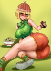 1girls absurd_res arms_(game) ass big_ass big_breasts big_butt big_thighs blonde_hair dat_ass female green_eyes hi_res high_resolution highres kunanstudio large_ass large_breasts min_min_(arms) nintendo presenting_hindquarters short_hair thelorope thick_thighs wide_hips