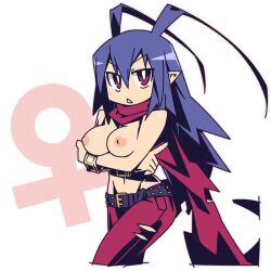 breasts canon_genderswap disgaea disgaea_d2 genderswap_(mtf) laharl laharl-chan large_breasts nippon_ichi_software topless topless_female