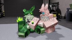 3d 3d_animation animated balls furry gay gay_handjob gootraxian kaiju_paradise murrcrawler no_sound nuclear_rabbit_(kaiju_paradise) penis pseudo_shork_(kaiju_paradise) roblox roblox_game self_upload shorks_(kaiju_paradise) tagme video watermark