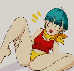 bulma_briefs bulma_briefs_(majin_buu_saga) dragon_ball dragon_ball_z happy hexanne panties tagme