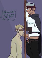 2boys bad_end blindfold blindfolded blowjob disney disney_channel disney_xd gay gay_domination gay_sex hunter_(the_owl_house) male male_only nude nude_male nude_male_clothed_male prison prisoner slave steve_(the_owl_house) victoreh_draws yaoi