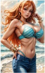 ai_generated female female_only nami_(one_piece) one_piece yametastudio