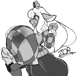 1boy 1girls 2024 aged_up anthro artist_signature ass big_ass big_breasts breast_grab breasts deer_ears deer_girl deltarune duo face_in_breasts female furry gigantic_breasts grabbing_breasts huge_breasts large_breasts larger_female male motorboating noelle_holiday oc original original_character side_view size_difference sketch smaller_male top_heavy white_background zor_(zoruadrawsstuff) zoruadrawsstuff