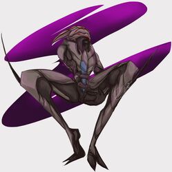 1boy 2_toes alien ass ass_grab hand_on_ass looking_at_viewer male male_only mass_effect masturbation nude penis presenting presenting_hindquarters ramon_nemeris solo spread_legs spreading toes turian video_games