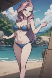 ai_generated bikini girl gloriousevolution34 k/da_all_out_series league_of_legends league_of_legends:_wild_rift long_hair medium_breasts pink_hair riot_games seraphine_(league_of_legends) solo solo_female solo_focus video_games