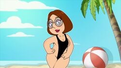 1girls accurate_art_style breast_press breasts brown_hair edit edited edited_screencap family_guy female female_focus female_only huge_breasts medium_breasts meg_griffin megane micro_bikini screen_capture screencap screenshot screenshot_edit short_hair steca thelazyart thick thick_ass thick_legs thick_thighs