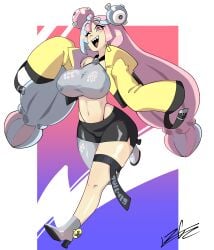 1girls 2024 aged_up big_breasts huge_breasts iono_(pokemon) pokemon pokemon_sv tagme zero_gld