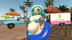 1futa 3d anthro bbw bbw_mom beach belly breasts chevrolet_stepvan completely_nude fat ford_ltd futa_only futanari glasses glitch_productions holding_object ice_cream ice_cream_truck kabalmystic karen_(smg4) naked_glasses nude nude_futanari pool pool_float pool_ring pregnant pregnant_futa smg4