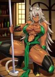 fully_clothed ghislaine_dedoldia jade_(mortal_kombat)_(cosplay) lindaroze mortal_kombat mushoku_tensei skimpy_clothes tagme