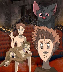 aged_up anus bat bedroom_eyes breasts canine clothes collar dennis_dracula dracula_(hotel_transylvania) feet female half-closed_eyes hotel_transylvania hotel_transylvania_2 human jonathan_loughran logankale male mammal nipples panties pussy seductive straight underwear vampire were winnie_werewolf_(hotel_transylvania) wolf