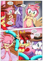 amy_rose ass bbmbbf bed breasts comic dildo double_strap-on female fiona_fox group group_sex mobius_unleashed nicolette_the_weasel nude palcomix pussy sex sex_toy sonic_(series) sonic_the_hedgehog_(archie) sonic_the_hedgehog_(comics) sonic_the_hedgehog_(series) text threesome yuri