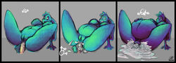 1boy 1girls after_anal after_sex anal anal_sex anus ass belly big_ass big_belly big_breasts breasts chubby cum cum_inflation excessive_cum furry huge_ass inflation lagomorph larger_female lighting mammal overflow penetration penis pussy rabbit satisfied sex size_difference sketch smaller_male study surprised text thick_thighs watermark wide_hips