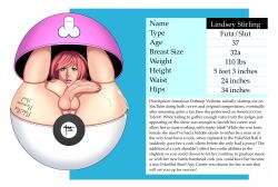 1futa 420futa after_transformation areolae balls big_ass big_breasts big_penis body_writing breasts cum dickgirl/female english_text erection full-package_futanari futa_only futa_sans_balls futanari futanari_transformation human legs_up light-skinned_futanari light_skin lindsey_stirling nipples nude on_back orange_hair penis pokeball pussy real_person solo text transformation veiny_penis