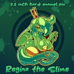 goblin goblin_female huffslove huge_breasts original original_character regina_(huffslove) slime slime_girl tagme