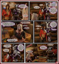 3d comic dialogue draenei draenei_futa english_text female ferlynn futa_on_female human ishari lejana self_upload text world_of_warcraft