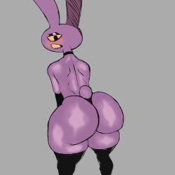 1boy anthro_only ass big_ass big_breasts big_butt breasts color crimson_redddd femboy hips huge_ass huge_breasts huge_butt huge_thighs jax_(the_amazing_digital_circus) looking_at_viewer male male_only mature rabbit smile the_amazing_digital_circus thick_thighs thighs