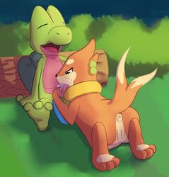 buizel furry glomiagui hi_res interspecies nintendo oral_sex pokemon sex treecko