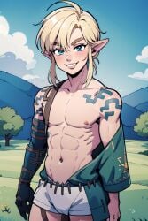 1boy ai_generated link link_(tears_of_the_kingdom) male male male_only rcos solo solo_focus solo_male the_legend_of_zelda the_legend_of_zelda twink yaoi