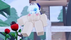 1girls 3d animated barefoot completely_nude completely_nude_female exhibitionism female female_only flower full_body headless naked naked_female nude nude_female outside roblox robloxian rose self_upload smofle2 solo solo_female spread_legs tagme video white_hair