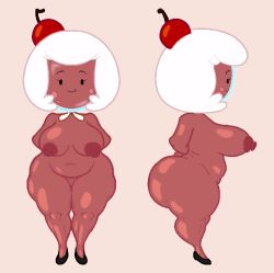 1girls 2022 adventure_time arms_behind_back big_ass big_breasts candy_people_(at) cartoon_network cherry cherry_cream_soda cute edit edited female female_only food food_creature food_themed_hair_ornament fruit hair_ornament huge_ass huge_breasts mob_face nude nude_female red_body red_skin shortstack sideboob smile soda tagme vr457 white_hair