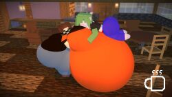 balloon_inflation big_ass big_breasts breasts bubble_butt c0feedrinker935 gardevoir huge_ass inflation mine-imator minecraft pokemon pokemon_(species) thick_thighs vanessa_(zer0264) wide_hips