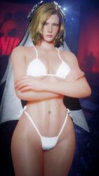 1girls 3d big_breasts bikini blonde_hair female female_only milf mod namco nina_williams solo tekken tekken_1 tekken_2 tekken_3 tekken_4 tekken_5_dark_resurrection tekken_6_bloodline_rebellion tekken_7 tekken_8 tekken_blood_vengeance tekken_tag_tournament tekken_tag_tournament_2 wedding_veil