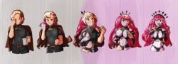 ass_expansion baobhan_sith_(fate) breast_expansion fairy_knight_tristan_(fate) fate/grand_order fate_(series) female gender_transformation hair_color_change hair_growth large_ass large_breasts midriff mtf_transformation navel skin_color_change tagme transformation transformation_sequence