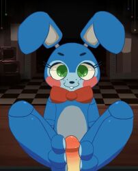 blush bowtie bunny_feet bunny_girl cowgirl_position cute defeat dominated feet feet_on_penis female female_on_top five_nights_at_freddy's foot_fetish foot_on_penis footjob game_over girl green_eyes pawjob paws paws_on_penis robot submissive_pov toes toy_bonnie_(fnaf)