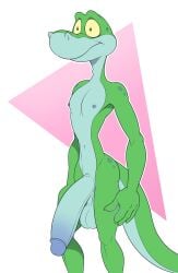 1boy 2020s 2024 4_fingers anthro anti_dev balls ballsack big_balls big_penis blue_countershading blue_glans blue_nipples circumcised dactyloid dangling_testicles fingers genitals glans green_body green_eyes green_scales green_skin hi_res huge_balls huge_cock humanoid_genitalia humanoid_penis lizard low_hanging_balls male male_nipples male_only navel no_pubes non-mammal_balls non-mammal_nipples nude_male penis portrait random reptile scales scalie scrotum semi-erect simple_background slim_anthro slim_male small_waist smooth_penis solo standing tail testicles three-quarter_portrait three-quarter_view white_background yellow_sclera