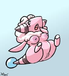 anthro anus big_breasts darkpatito flaaffy furry pokémon_(species) pokemon solo vagina