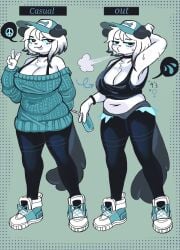 anthro big_breasts fat fat_girl pepper_(puppychan) puppkittyfan1 puppychan puppychan48 tomboy wolfertinger