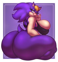 anthro archie_comics ass bernadette_hedgehog big_breasts big_butt blush bra breasts butt_shot clothed clothing crouching dhx2kartz dominant eulipotyphlan female hedgehog hi_res huge_butt hyper mammal presenting presenting_hindquarters sega sitting slightly_chubby slightly_chubby_female sonic_(series) sonic_the_hedgehog_(archie) sonic_the_hedgehog_(comics) sonic_the_hedgehog_(series) sports_bra sportswear teasing thick_thighs underwear wide_hips