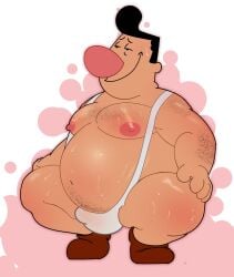 belly bera_dez big_belly big_nose black_hair cartoon_network clothed dilf fat fat_man hair harold_(billy_and_mandy) male male_only moobs nipples obese obese_male overweight overweight_male the_grim_adventures_of_billy_and_mandy