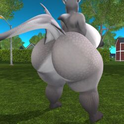 anthro big_ass big_breasts breasts bubble_butt female ferialexonar huge_ass huge_breasts sergal thick_thighs wide_hips