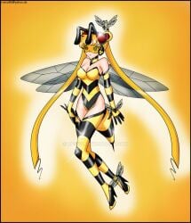 bee bee_girl bishoujo_senshi_sailor_moon brainwashing clothing elbow_gloves high_heel_boots high_heels hypnosis insect_abdomen insect_wings leotard mind_control rosvo sailor_moon small_breasts sting stockings tech_control thigh_boots tinted_eyewear usagi_tsukino visor yellow-tinted_eyewear