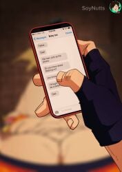 2boys abs age_difference anal_sex animated big_ass big_penis boku_no_hero_academia bubble_ass cape deep_penetration deku endeavor_(my_hero_academia) enji_todoroki fingerless_gloves gay gif infidelity izuku_midoriya male_focus male_only male_pov messages muscular_male my_hero_academia nipples ntr older_penetrating_younger partially_clothed pecs phone pov pov_hands pov_male pubic_hair size_difference solo_male soynutts yaoi