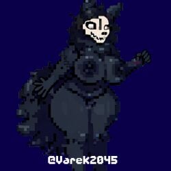 1girls ai_generated female female_only furry gigantic_breasts hips_wide pixel_art pixelated scp scp-1471 scp-1471-a scp_foundation solo thighs varek_daemonium_(artist)