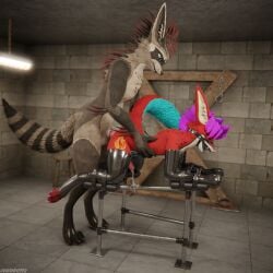 1:1 3d_(artwork) 4k absurd_res all_fours anal anal_sex animal_genitalia animal_penis anthro anthro_on_anthro anthro_penetrated anthro_penetrating anthro_penetrating_anthro arms_tied armwear artsybin ball_gag balls basement bdsm_gear bdsm_outfit big_dom_small_sub biped blender_(software) blender_cycles blue_body blue_fur bodily_fluids bondage bondage_furniture bound breeding_stand brown_body brown_fur canadien canid canine canine_genitalia canine_penis claws clothing cuffs_(clothing) cum cum_drip cum_dripping_from_penis cum_in_ass cum_inside cum_on_knot cum_on_penis cumshot depth_of_field digital_media_(artwork) dominant dominant_male dragonplayer dripping dungeon duo ejaculation erection fox fur furniture gag gagged genital_fluids genitals gloves hair hands_on_belly hands_on_hips handwear hi_res inside kneeling kneeling_sex knot larger_male latex latex_armwear latex_clothing latex_gloves latex_handware latex_handwear latex_legwear latex_thigh_highs legs_tied legs_up legwear male male/male male_penetrated male_penetrating male_penetrating_male mammal multicolored_body open_mouth orgasm penetration penile penile_penetration penis penis_in_ass pink_penis red_body red_fur reflection restraints rexouium saint_andrew's_cross sex size_difference slim slim_anthro slim_male slim_sub smile submissive submissive_male tail teeth thigh_highs white_body white_fur